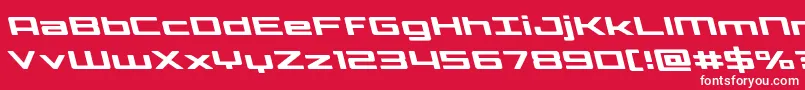 Phoenicialowercaseleft Font – White Fonts on Red Background