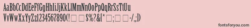 SentinalSsi Font – Black Fonts on Pink Background