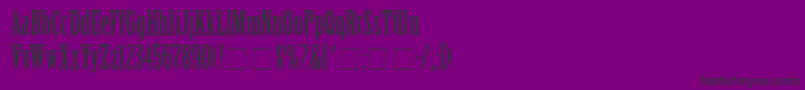 フォントSentinalSsi – 紫の背景に黒い文字