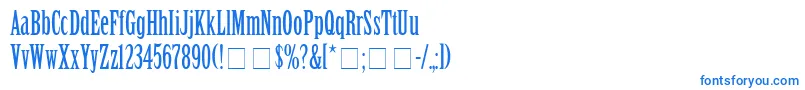 SentinalSsi Font – Blue Fonts on White Background