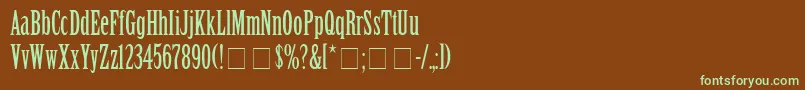 SentinalSsi Font – Green Fonts on Brown Background