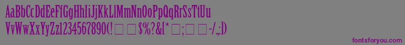 SentinalSsi Font – Purple Fonts on Gray Background