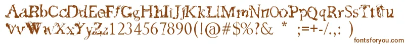 FeedMyFrankenstein Font – Brown Fonts on White Background