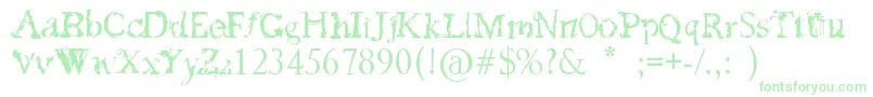 FeedMyFrankenstein Font – Green Fonts on White Background