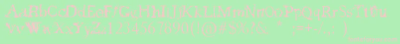 FeedMyFrankenstein Font – Pink Fonts on Green Background