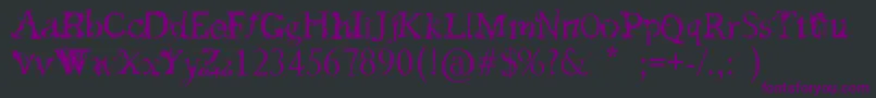 FeedMyFrankenstein Font – Purple Fonts on Black Background