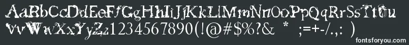 FeedMyFrankenstein Font – White Fonts on Black Background