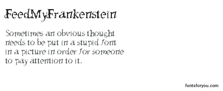 Review of the FeedMyFrankenstein Font