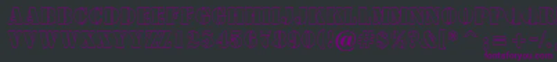SamperotlRegular Font – Purple Fonts on Black Background