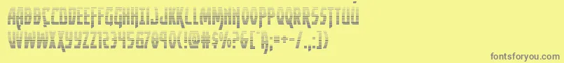 Yankeeclippergrad Font – Gray Fonts on Yellow Background