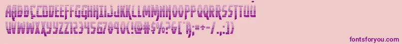 Yankeeclippergrad Font – Purple Fonts on Pink Background