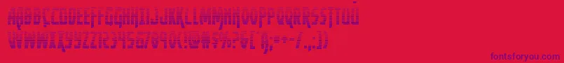 Yankeeclippergrad Font – Purple Fonts on Red Background