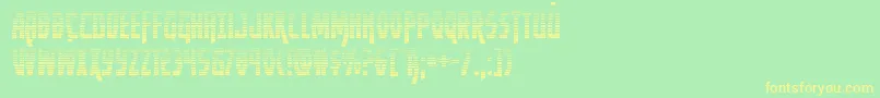 Yankeeclippergrad Font – Yellow Fonts on Green Background