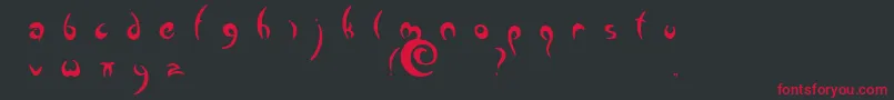 Greenman Font – Red Fonts on Black Background