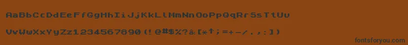 Más sobre la fuente ZxSpectrum7Bold fuente ZxSpectrum7Bold – Fuentes Negras Sobre Fondo Marrón