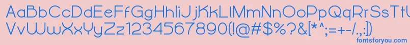 AlightyNesiaBold Font – Blue Fonts on Pink Background