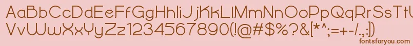 Saiba mais sobre a fonte AlightyNesiaBold Fonte AlightyNesiaBold – fontes marrons em um fundo rosa