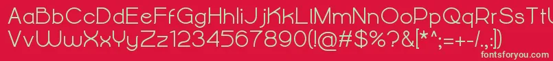 AlightyNesiaBold Font – Green Fonts on Red Background
