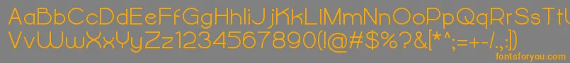 AlightyNesiaBold Font – Orange Fonts on Gray Background