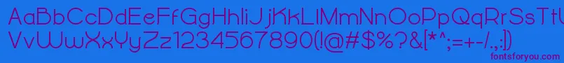 AlightyNesiaBold Font – Purple Fonts on Blue Background