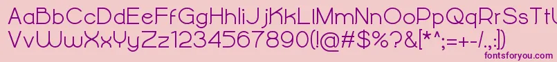 AlightyNesiaBold-Schriftart – Violette Schriften auf rosa Hintergrund