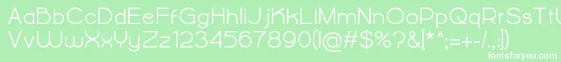 AlightyNesiaBold Font – White Fonts on Green Background