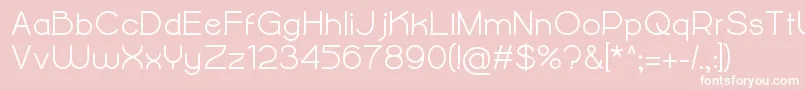 AlightyNesiaBold Font – White Fonts on Pink Background