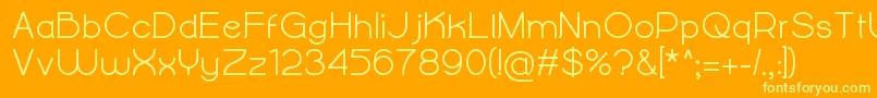 AlightyNesiaBold Font – Yellow Fonts on Orange Background