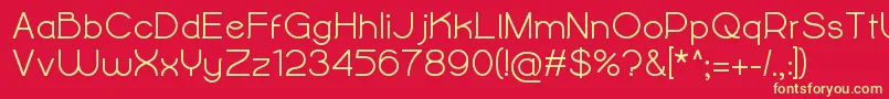 AlightyNesiaBold Font – Yellow Fonts on Red Background