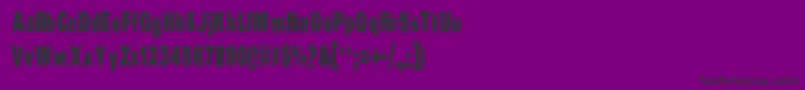 フォントPrick ffy – 紫の背景に黒い文字