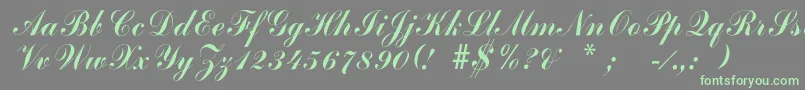 Arenski Font – Green Fonts on Gray Background