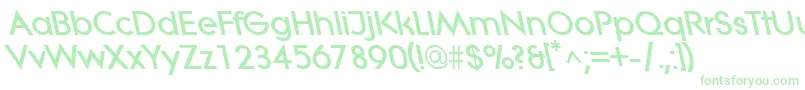 LitheleftyextraboldRegular Font – Green Fonts on White Background