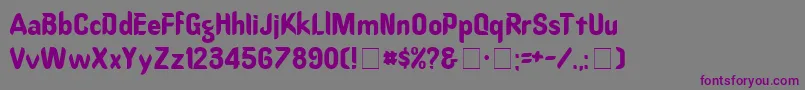 Шрифт OregondryNormal – фиолетовые шрифты на сером фоне