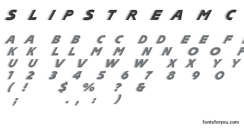 Шрифт Slipstreamc – алфавит, цифры, специальные символы