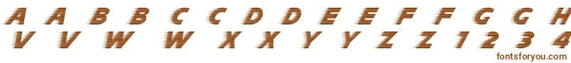 Slipstreamc-fontti – ruskeat fontit valkoisella taustalla