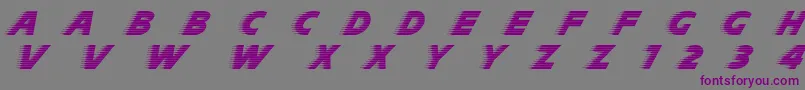 Slipstreamc Font – Purple Fonts on Gray Background