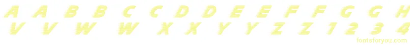 Шрифт Slipstreamc – жёлтые шрифты