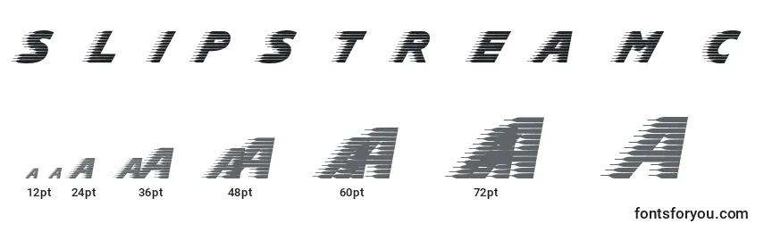 Размеры шрифта Slipstreamc