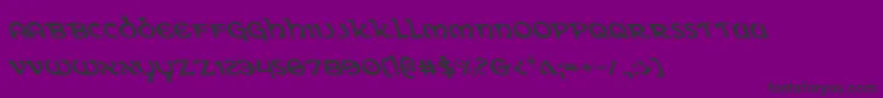 Eringobraghl-Schriftart – Schwarze Schriften auf violettem Hintergrund