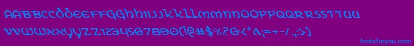 Eringobraghl Font – Blue Fonts on Purple Background