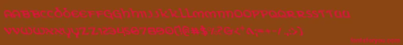 Eringobraghl Font – Red Fonts on Brown Background