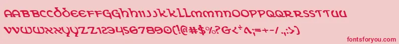 Eringobraghl Font – Red Fonts on Pink Background