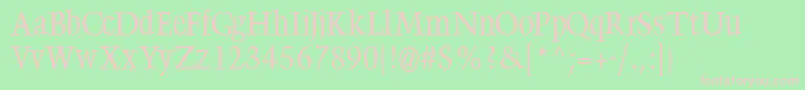 Steeprump Font – Pink Fonts on Green Background