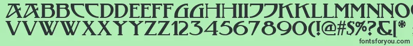 Tobacco ffy Font – Black Fonts on Green Background