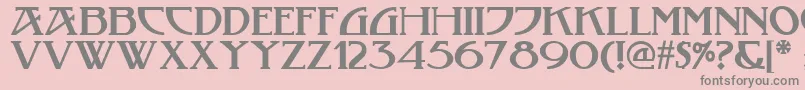 Tobacco ffy Font – Gray Fonts on Pink Background