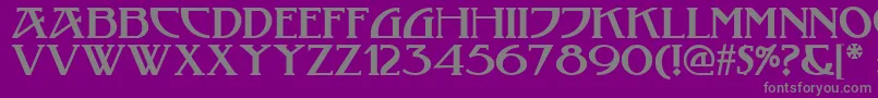 Tobacco ffy Font – Gray Fonts on Purple Background