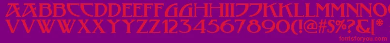 Tobacco ffy Font – Red Fonts on Purple Background