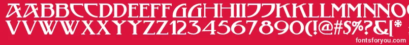 Tobacco ffy Font – White Fonts on Red Background