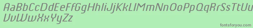 Шрифт ChiqReducedItalic – серые шрифты на зелёном фоне