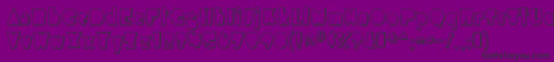 AirmoleshadedRegular Font – Black Fonts on Purple Background